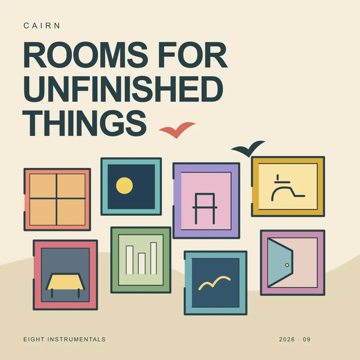 Cover artwork for Rooms for Unfinished Things